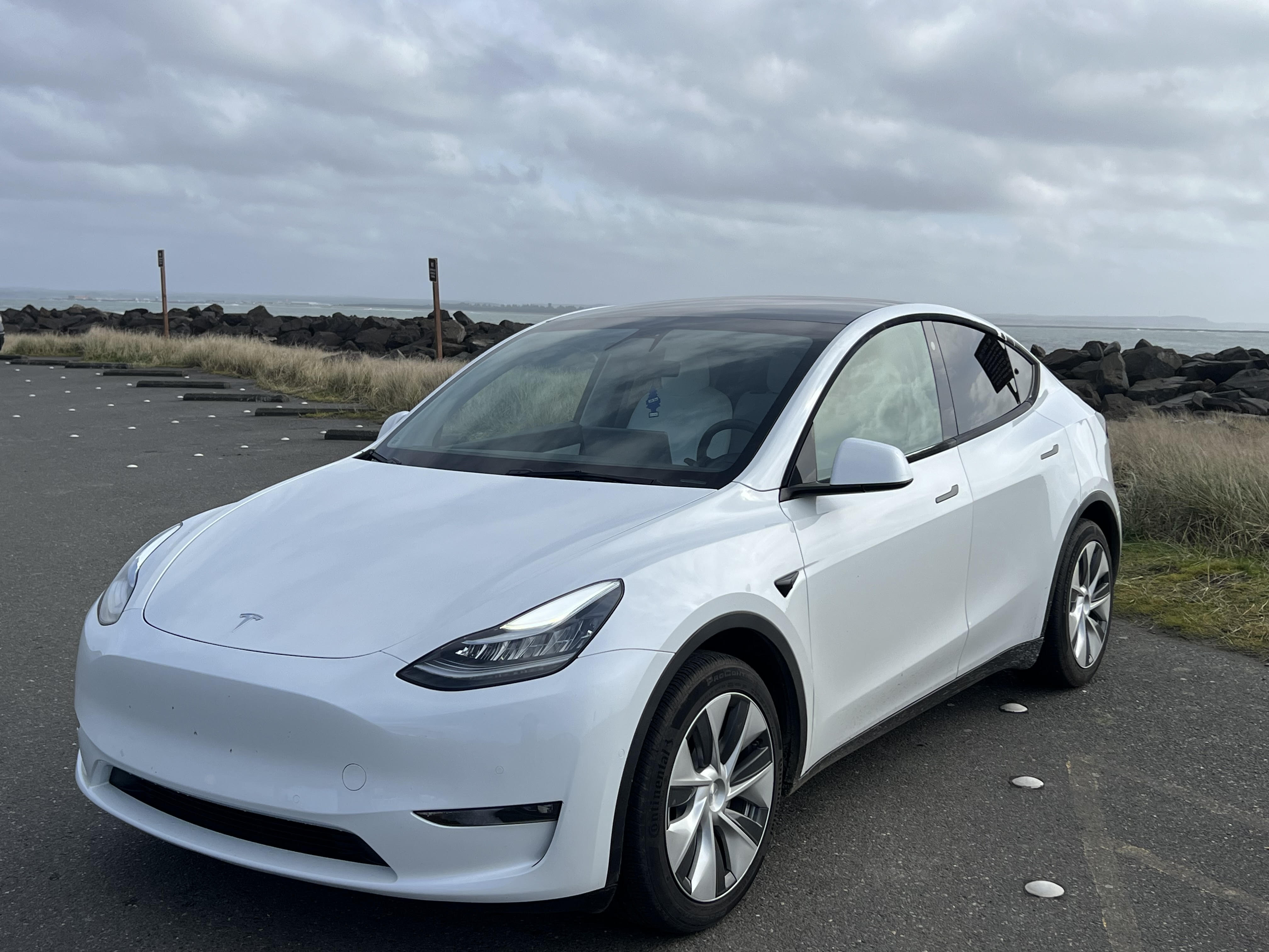 Tesla Model Y delivery vehicle